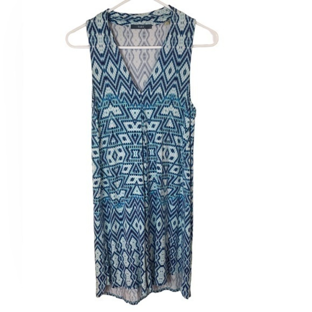 Tart V Neck Blue Mini Dress Size Small